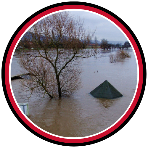 picture of flooded neighborhood