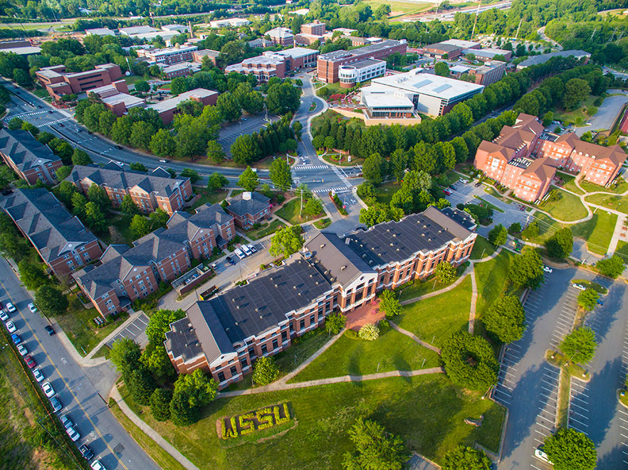 aerial photo of WSSU